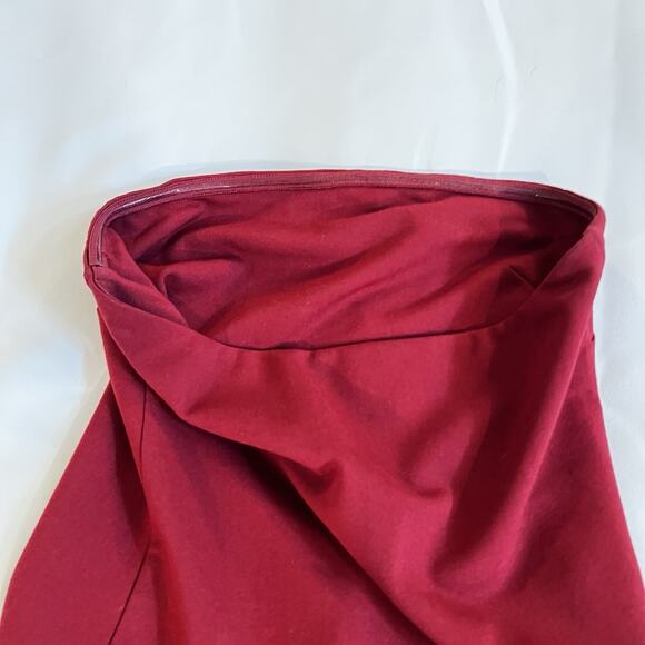 Lovers + Friends Strapless Mini Dress Red Bodycon Tube Cocktail Party Size S - Picture 11 of 14